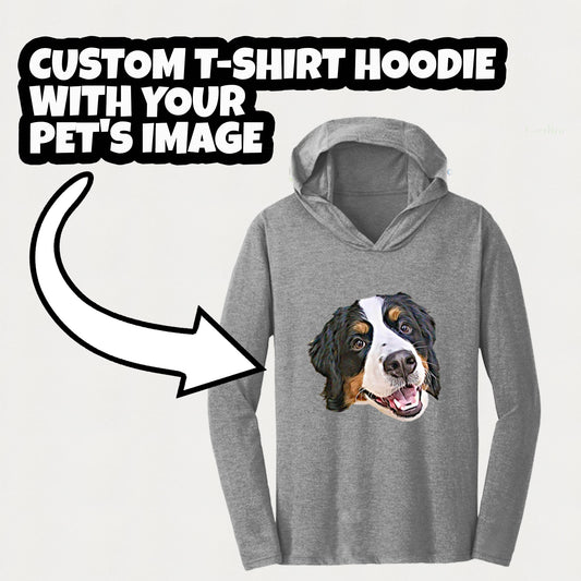 Custom T-Shirt Hoodie With Your Pet's Image