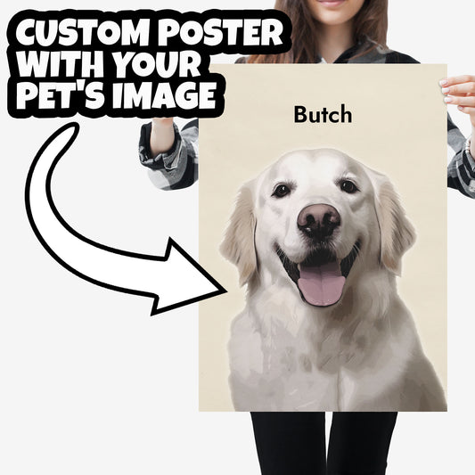 Personalized Pet Portrait Unframed Poster