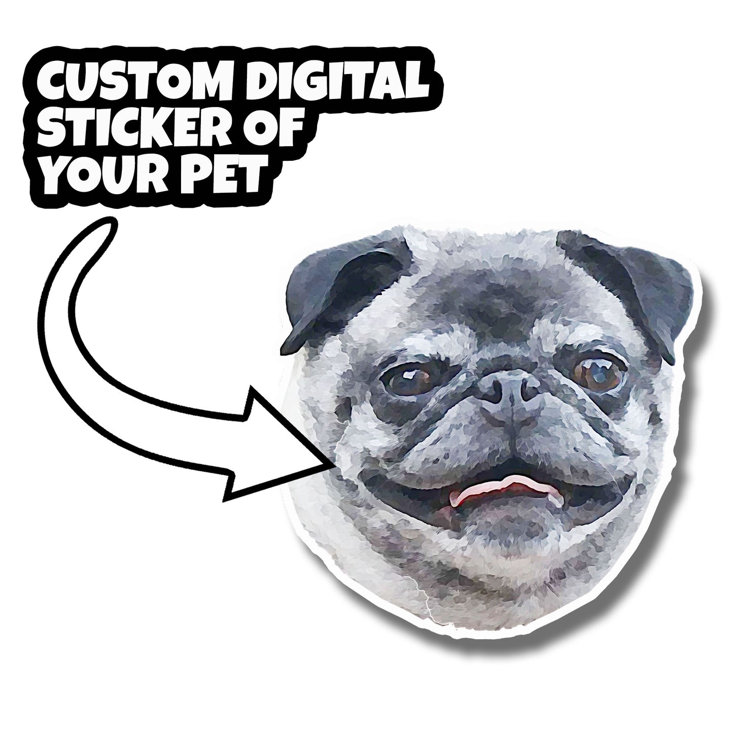 Custom Digital Sticker of Your Pet